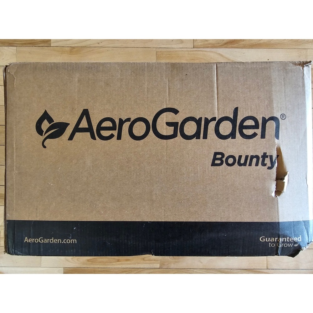 AeroGarden Bounty Indoor Hydroponic Garden System Black 9-Pod Seed Kit New